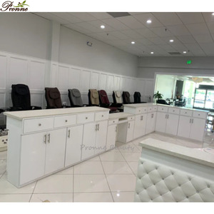 Grande barre à ongles moderne tuftée lux sur mesure en forme <span class=keywords><strong>de</strong></span> U table à ongles roulante <span class=keywords><strong>meuble</strong></span> <span class=keywords><strong>de</strong></span> salon <span class=keywords><strong>de</strong></span> <span class=keywords><strong>manucure</strong></span> - Product Image 4