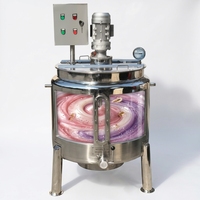 Cuve de Fermentation à Chauffage Vapeur par Serpentin, Marmite de Réaction, Cuve de Mélange de Liquides de 100L