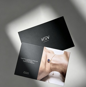 Biglietto <span class=keywords><strong>di</strong></span> ringraziamento personalizzato per matrimoni e aziende, con design su misura, laminazione opaca a tutto offset, dimensioni e colore personalizzabili, con inserto in spugna - Product Image 1