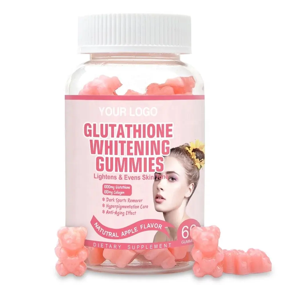 Bonbons au glutathion naturel OEM/ODM en vente à chaud avec effets blanchissants pour la peau et vitamines pures Effets anti-oxydants Bonbons au collagène