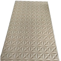 Panneau mural en MDF mélaminé brut ondulé 3D décoratif de 18 mm