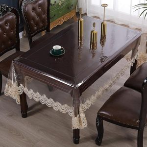 <span class=keywords><strong>Nappe</strong></span> de protection transparente en vinyle imperméable/anti-taches en PVC – Housse de table transparente - Product Image 5