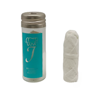 Fil dentaire écologique en PLA de maïs pour supermarchés, nettoyant interdentaire zéro déchet avec flacon en verre, OEM, soins bucco-dentaires domestiques