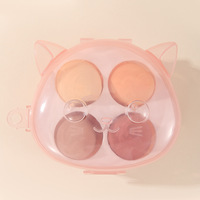 Ensemble d'éponges de maquillage 9908 – Outils de beauté sans traces, réutilisables et faciles à nettoyer, formes variées pour fond de teint/correcteur – Maquillage quotidien – Fabriqué en Chine