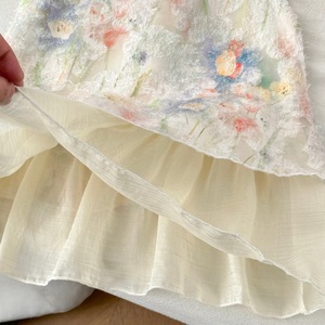 Robe d'été sans manches en dentelle unie pour filles, style princesse respirant et écologique, idéale pour les <span class=keywords><strong>vacances</strong></span>, modèle transfrontalier (ODM) - Product Image 4