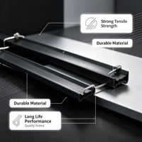 Bande thermique de type I solide en PA66 GF25 renforcée de fibres de verre pour façade mur-rideau en aluminium haute résistance