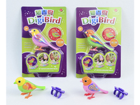 À piles en plastique drôle enregistrement sonore Digi oiseau musique Animal électrique enfants oiseau jouet