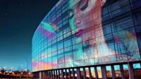 Jode Écran LED transparent flexible pour verre Panneau d'affichage LED flexible Affichage flexible transparent