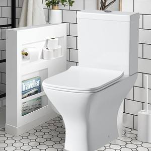 <span class=keywords><strong>WC</strong></span> Water Closet meuble salle de bain toilette lavabo sans rebord <span class=keywords><strong>vintage</strong></span> en céramique monté toilettes maison salle de bain siège de toilette - Product Image 1