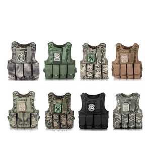 High Density Nylon <b>Multi</b>-Pocket Outdoor Protective Storage Vest Adjustable Strap Quick Release Buckle Wear Resistant Field Work - Product Image 2