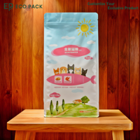 Sacs d'emballage personnalisés ECOPACK en Mylar et feuille d'aluminium de qualité alimentaire, avec fermeture éclair, pour aliments pour animaux (chats, chiens) et snacks