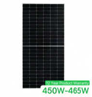 Type P de qualité A 465W 460W 455W 450W Panneaux solaires Cadre en alliage d'aluminium anodisé argenté Module facial mono 182 demi-cellule