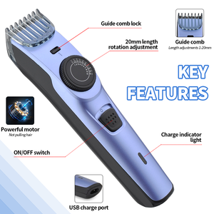 Tondeuse à <span class=keywords><strong>cheveux</strong></span> sans fil professionnelle personnalisable avec logo, économique, rechargeable, pour hommes, usage domestique - Product Image 2