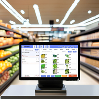 Écrans tactiles personnalisés de 15,6 pouces pour kiosque de restaurant, terminal de point de vente, écran tactile pour kiosque, caisse enregistreuse