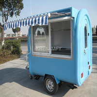 Kiosque de cuisine mobile complet, mini chariot à desserts, remorque à café, camion de restauration pour boulangerie, bubble tea, snack et crème glacée en fibre de verre