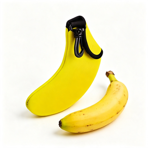 Sac à déjeuner portable pour enfants, motif silhouette de fruits de dessin animé mignon, en néoprène, style japonais moderne, étanche, avec fermeture éclair, anti-écrasement - Product Image 5