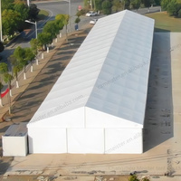 Tentes de structure industrielle de luxe durables, résistantes, en PVC, carrées, toutes saisons, hautement imperméables et résistantes au vent, pour l'extérieur