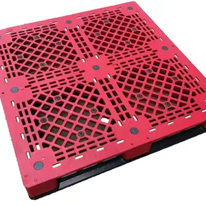 制造定制欧盟标准托盘HDPE网格单侧塑料托盘堆叠九英尺塑料托盘
