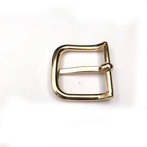 샤인 골드 40mm 주조 맞춤형 금속 벨트 버클 싱글 핀 가죽 버클 - Product Image 3