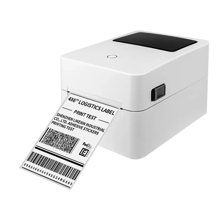 Stiker Pengiriman Termal, Printer Berperekat 4 "X 6" untuk USPS FBA UPS Amazon Ebay 4X6 Inci Label Fanfold