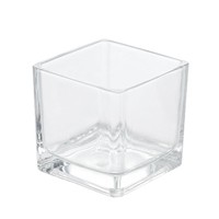 Bocaux à bougies carrés en verre transparent de luxe personnalisés exclusifs de 4 oz, 6 oz, 8 oz, 12 oz avec couvercle, décoration d'intérieur, vente en gros, échantillon gratuit