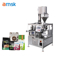 Machine d'emballage entièrement automatique pour sachets préformés, avec pompe de scellage, pesage et remplissage pour Doypack, sachets plats à fermeture éclair, granulés, liquides et pâtes