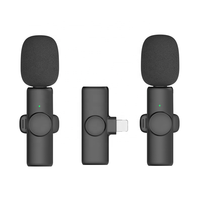 Mikrofon Lavalier Nirkabel Mini yang Dapat Dipakai dengan Klip Kerah untuk Studio, Gaming, Siaran Langsung, Tipe-C PC Mic
