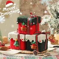 Boîte-cadeau en flanelle épaissie de haute qualité pour Apple Creative Christmas Design Recyclable Vide Velvet Candy Box High Color Value