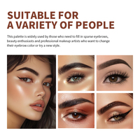 Palette de crème à sourcils 8 teintes, marque privée, imperméable, longue tenue, fini mat naturel, fabricant de cosmétiques en gros