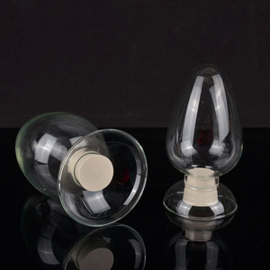 Botella Cónica de Vidrio Hirozumi HC-047 con Tapón de Goma para Uso en Laboratorio - Product Image 3