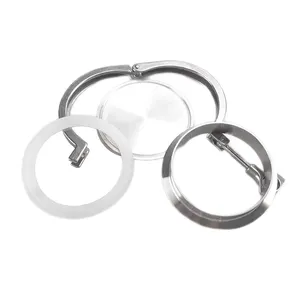 Quick Installation 304 316 Stainless Steel Blind Chuck Sanitary Clamp Set