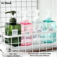 Bouteille en plastique PET vide pour désinfectant pour les mains, savon à vaisselle, lessive, shampoing d'hôtel, gel douche, nettoyant visage, lotion, pompe