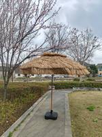 Parasol de patio en paille synthétique LS PE, style Tiki, anti-UV, pour jardin, bord de piscine et plage, parasol tropical d'extérieur