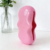 Sac de rangement cosmétique en silicone étanche et écologique, personnalisable avec logo, idéal pour les voyages, les cadeaux promotionnels et les cadeaux d'affaires.