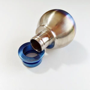 Китайский поставщик CNC под заказ титановые автоматические ручки переключения передач радужных цветов с гравировкой логотипа - Product Image 5