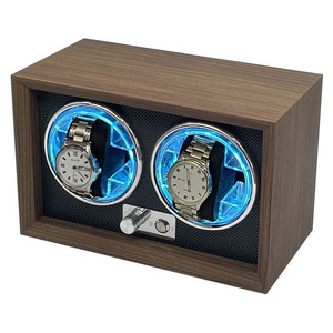 Caja enrolladora de reloj automática de madera con alimentación Usb, caja de reloj de lujo adecuada para relojes mecánicos, cajas de Motor giratorio silencioso - Product Image 2