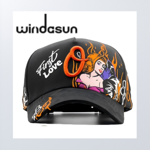 Gorras al por mayor El Hats Rich Forever, gorra de béisbol bordada de gamuza de 5 paneles con visera curva, estilo vintage, Beard Hats Originals <span class=keywords><strong>RH</strong></span> - Product Image 3