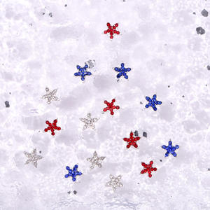 4 juillet Jour de l'Indépendance Américaine Star Nail Charms en vrac Alliage Accessoires 3D Nail Charms Star - Product Image 5