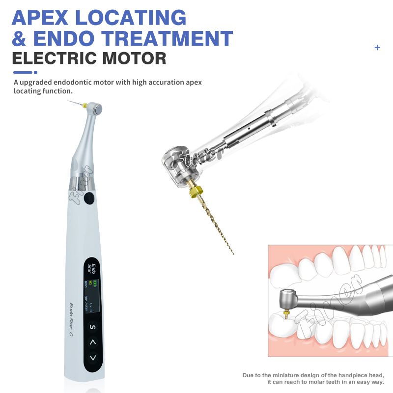 Localisateur D'apex Endodontique Skysea E3 Avec Moteur LED Et 6 Fichiers NiTi - Neuf, Pour Dentistes