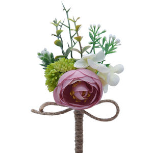Fleurs Corsage broche boutonnière boutonnière hommes mariage Bracelet demoiselle d'honneur mariage boutonnière témoin Corsage - Product Image 5