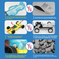 Kit de Ciencia para Niños: Experimentos de Física, Juguete Educativo de Plástico, Coche de Conversión de Energía Eléctrica con Manivela, Juguetes DIY