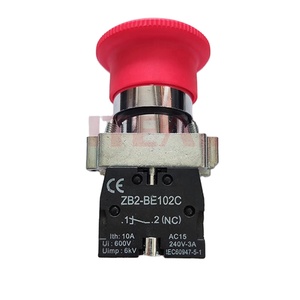 22mmBS542 mantar basma düğmesi anahtarları kırmızı No & Nc <span class=keywords><strong>Start</strong></span> Stop düğmeleri - Product Image 1