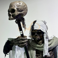Modelo Animatrónico de Interior para Halloween Decoración de Terror con Fantasma Esqueleto y Calavera Sensor Infrarrojo para Parque Temático Aeropuerto Guardería y Escuela