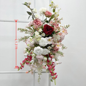 DKB populaire décoration de mariage fleurs couleurs soie vraie touche décoration de mariage décors pour les événements de mariage - Product Image 1