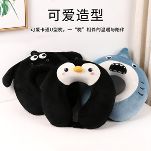 Almohada de Viaje en Forma de U Penguin, 28x26x14cm, Almohada Suave para Siesta en la Oficina y Uso en Avión - Product Image 2