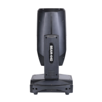 380W19R/440W20R 2 °   Cabeza móvil de haz estrecho, luz de escenario con prisma dual de 18 canales y 16 bits con corrección automática