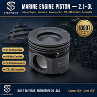 Piston Aluminium Tempa Khusus untuk Mesin Tempel Kapal 2 Silinder 2.1-3L |   Paduan AlSi |   Manufaktur OEM |   Langsung dari Pabrik