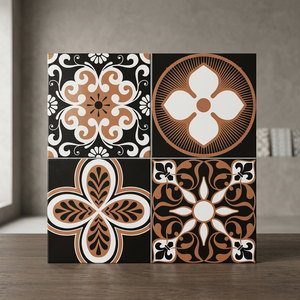 Carreaux de sol en céramique numérique marocains de qualité supérieure 40x40cm, en porcelaine vitrifiée, mats, antidérapants, pour salle de bain et intérieur - Product Image 5