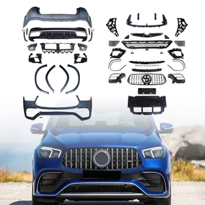 Kit carrosserie pour 2020 <span class=keywords><strong>2021</strong></span> <span class=keywords><strong>Mercedes</strong></span> <span class=keywords><strong>benz</strong></span> <span class=keywords><strong>GLE</strong></span> Class W167 Upgrade GLE63 AMG Front Rear Car Bumpers Grille - Product Image 1