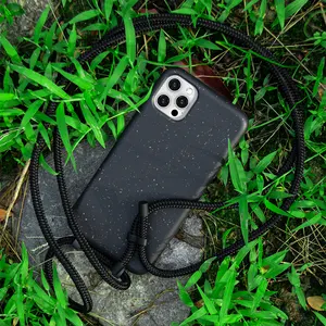 环保自然100% 可生物降解挂绳颈部可堆肥手机配件